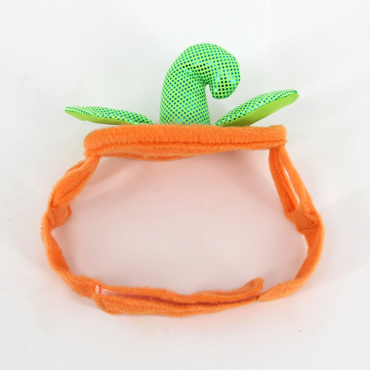 Halloween Pumpkin Hat Pet Costume – Funny Cat & Dog Prop