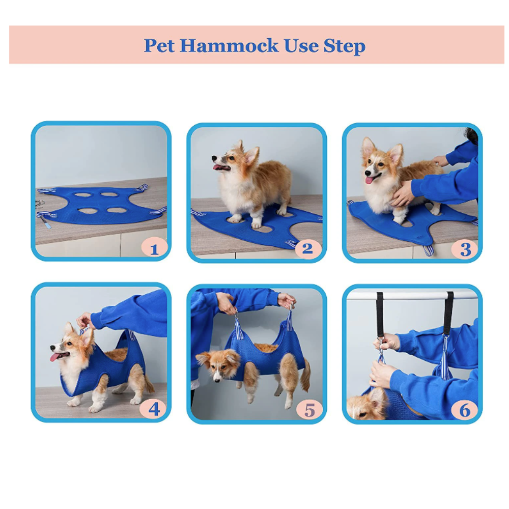 Cat Grooming Restraint Bag with Hammock – Stress-Free Bathing & Nail Trimming