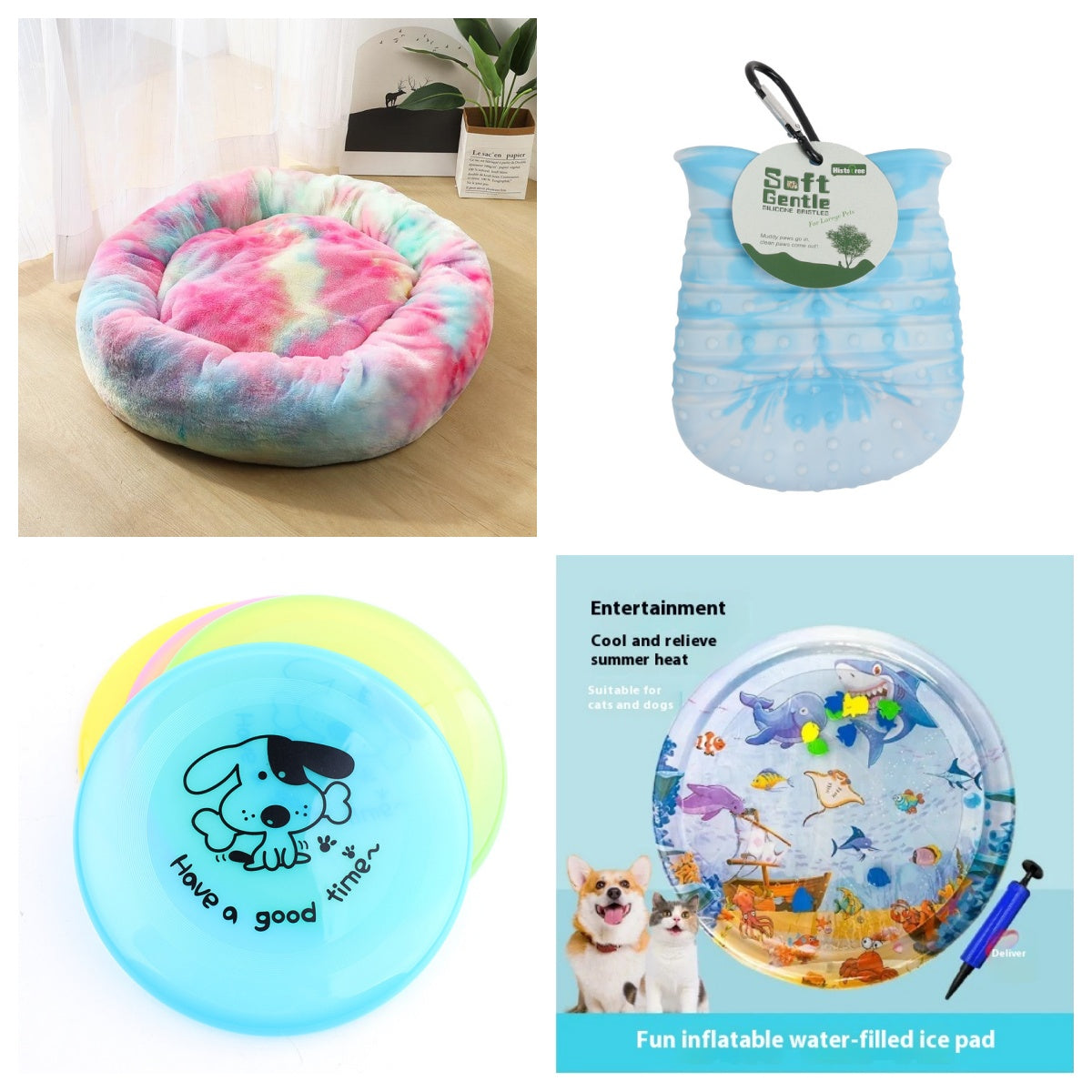 Silicone Flying Disc Pet Toy – Soft & Safe Frisbee for Dogs & Cats