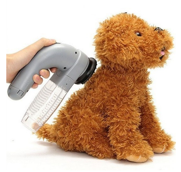 Electric Pet Hair Remover & Massage Brush for Dogs & Cats