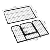 PawHut 8-Panel Heavy Duty Metal Dog Playpen – DIY Indoor & Outdoor Pen