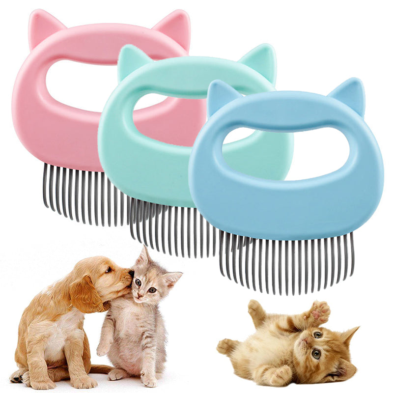 Pet Grooming Massage Brush – Loose Hair Remover for Dogs & Cats