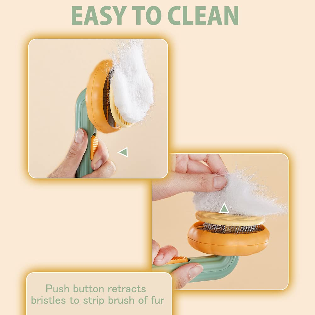 Pet Grooming Comb & Clean Brush – Cat & Dog Hair Brush