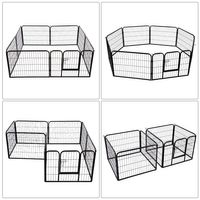 PawHut 8-Panel Heavy Duty Metal Dog Playpen – DIY Indoor & Outdoor Pen