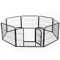 PawHut 8-Panel Heavy Duty Metal Dog Playpen – DIY Indoor & Outdoor Pen
