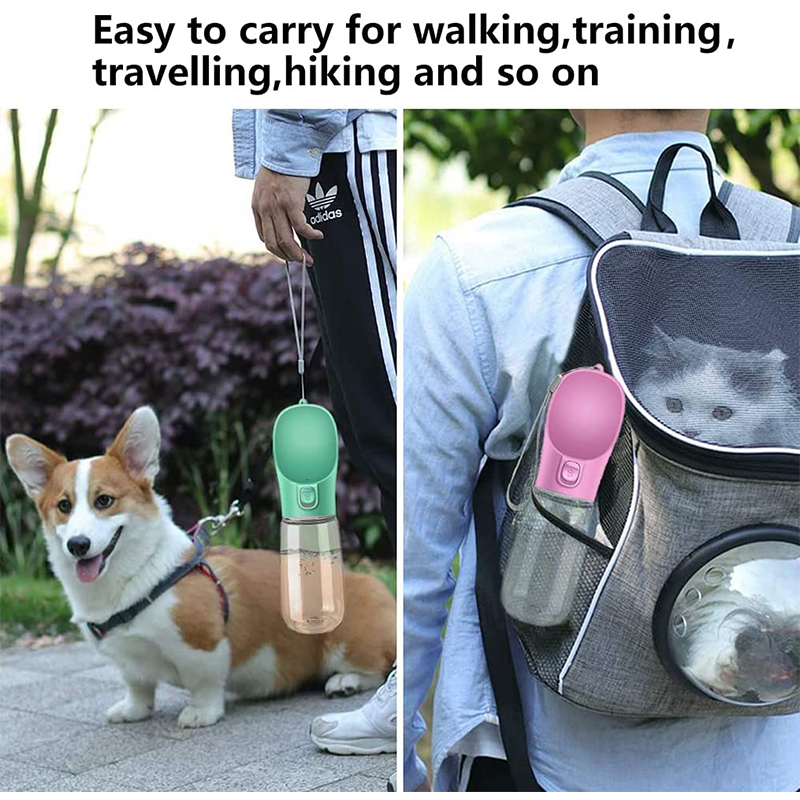 Portable Travel Pet Feeder Bowl & Water Dispenser for Dogs & Cats