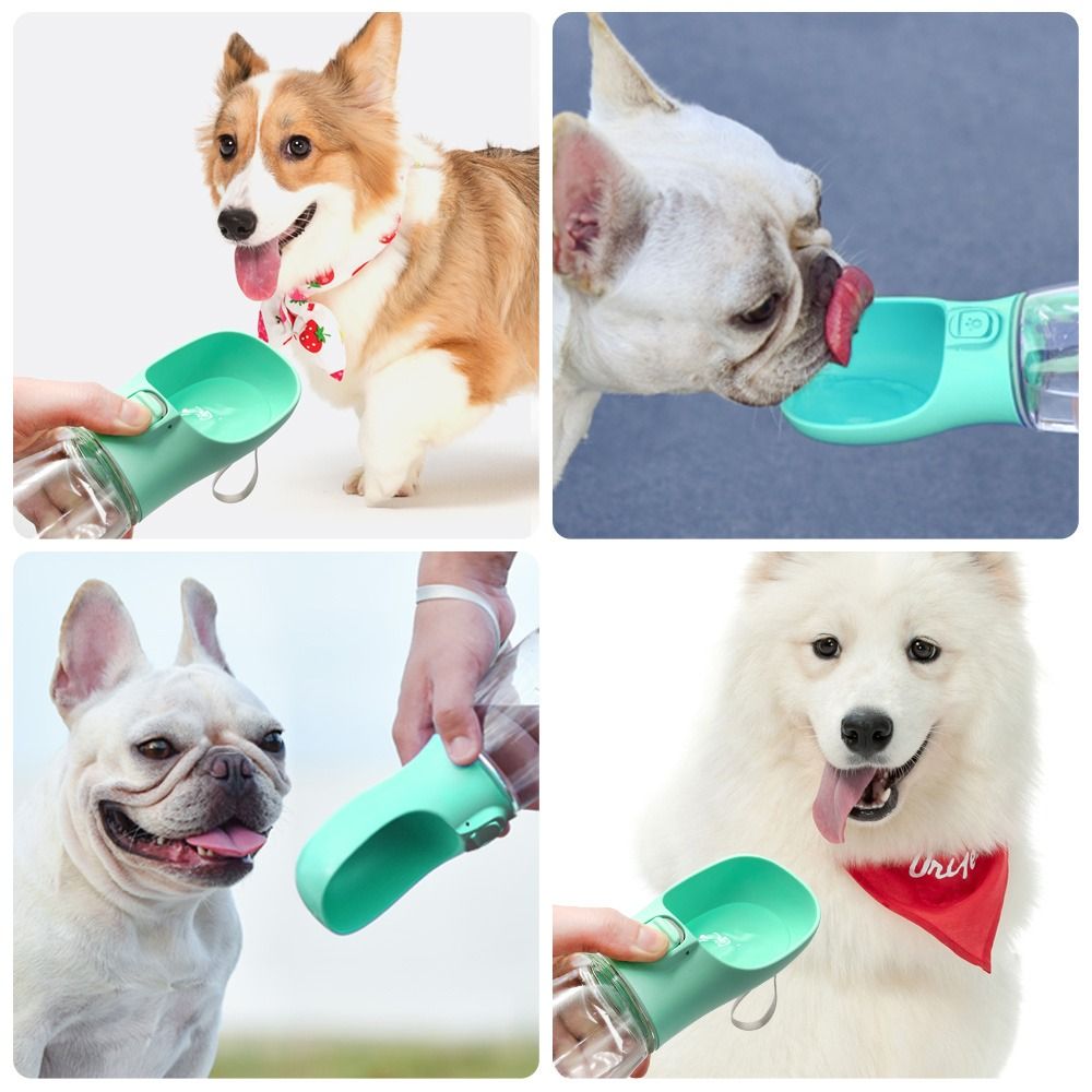 Portable Travel Pet Feeder Bowl & Water Dispenser for Dogs & Cats