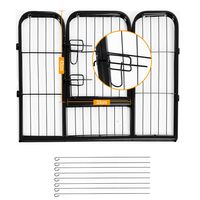 PawHut 8-Panel Heavy Duty Metal Dog Playpen – DIY Indoor & Outdoor Pen