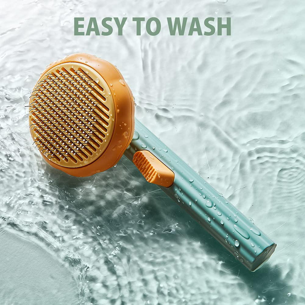 Pet Grooming Comb & Clean Brush – Cat & Dog Hair Brush